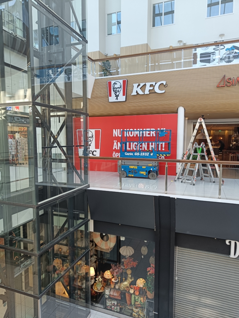 Tryckt dekor till KFC